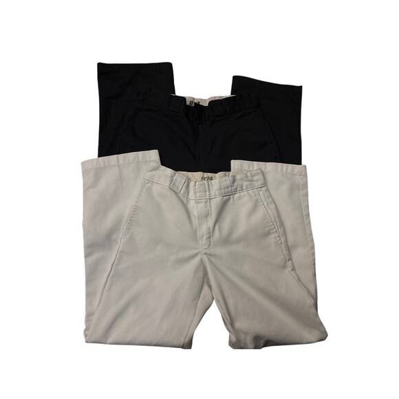 Dickies Original FIt 874 Mens Pants  black 30x30 white 28x30 - Picture 1 of 6